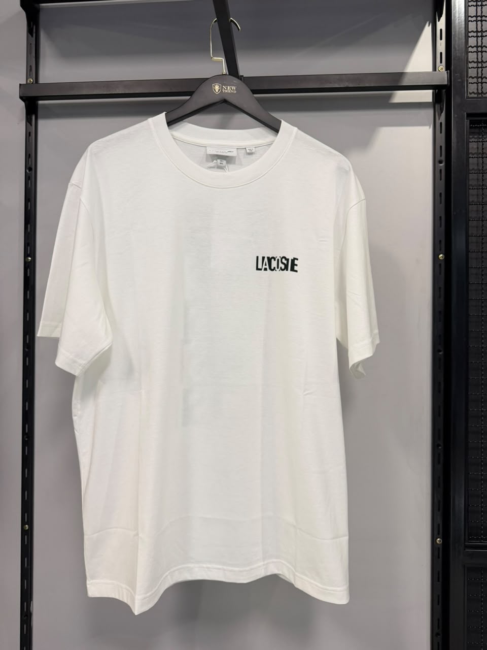 Camiseta Lacoste Branca com Logo Clássico