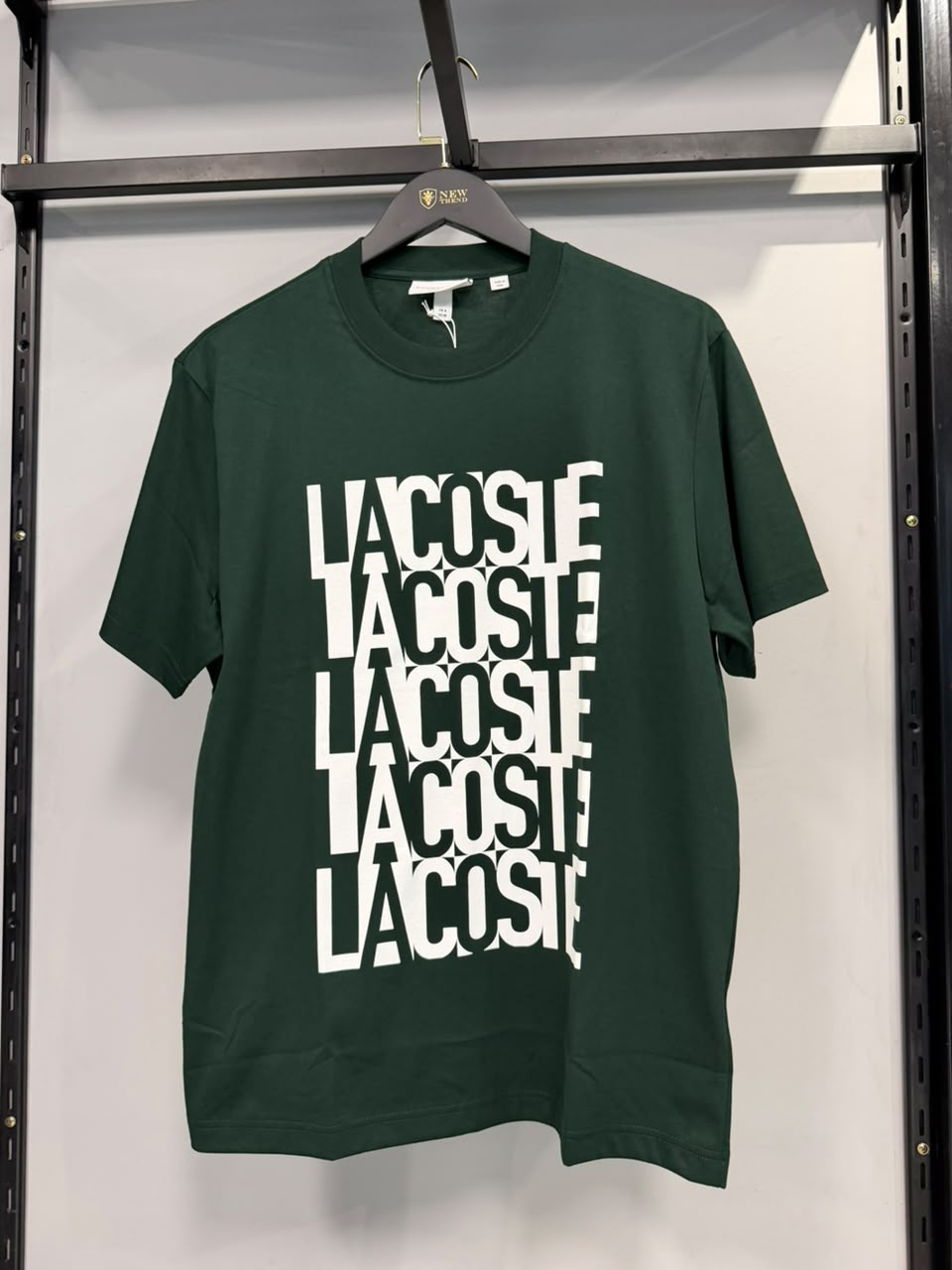 Camiseta Lacoste Verde com Estampa All Over