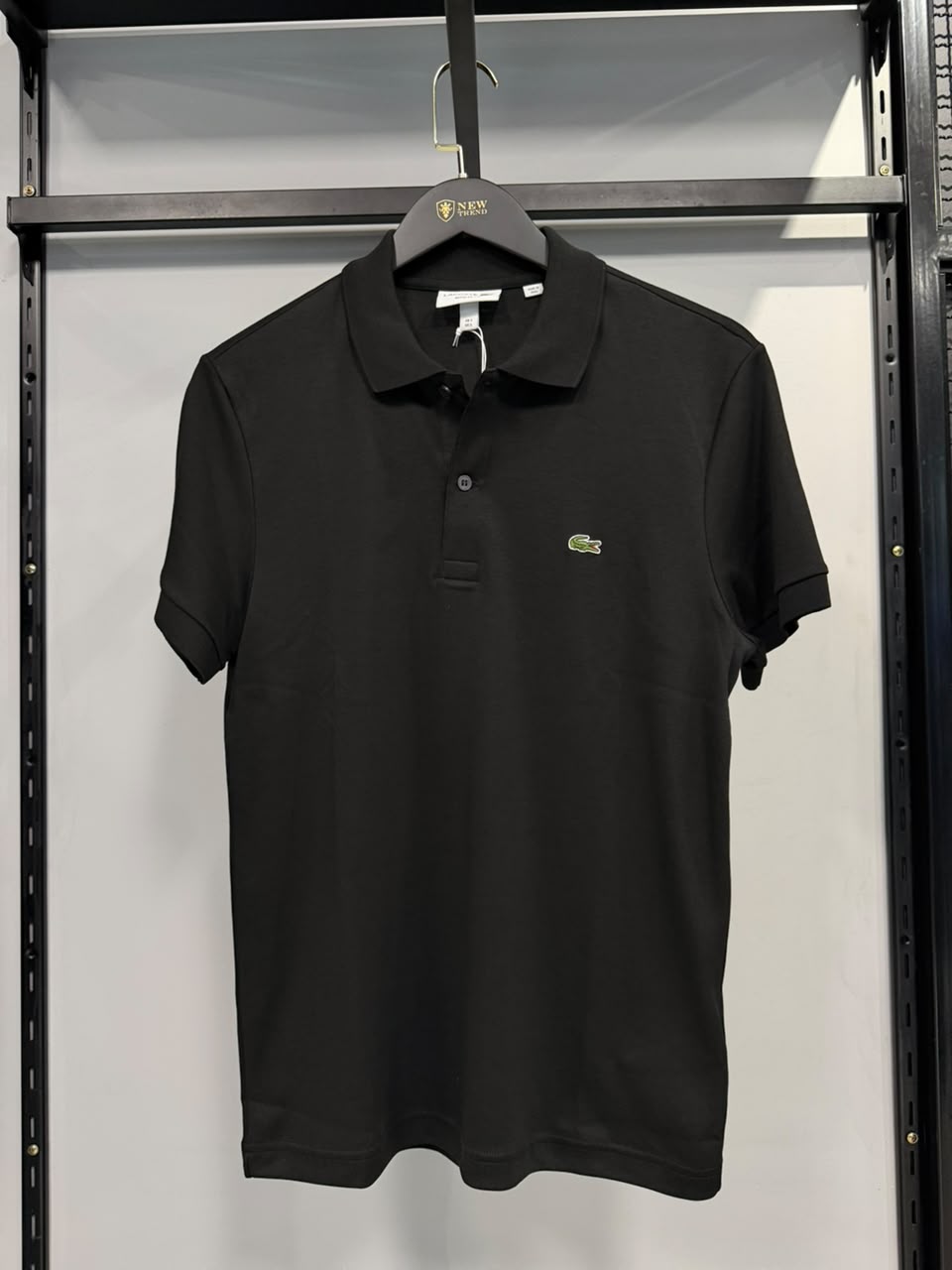 Polo Lacoste Preta Lisa