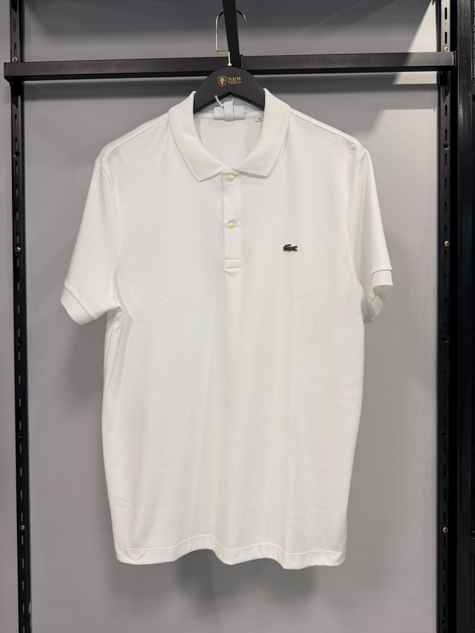 Polo Lacoste Branca Lisa