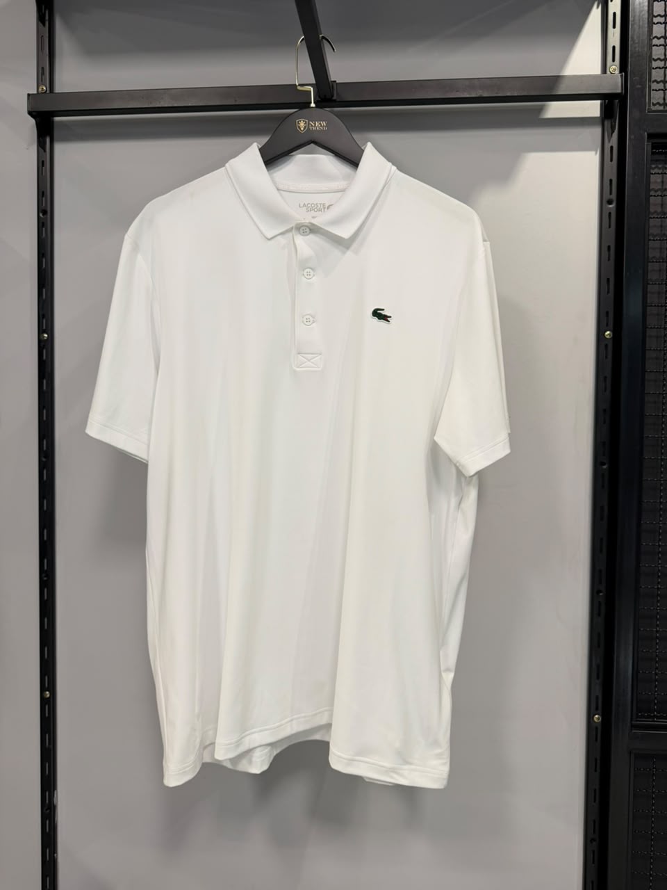 Polo Lacoste Sport Branca Lisa