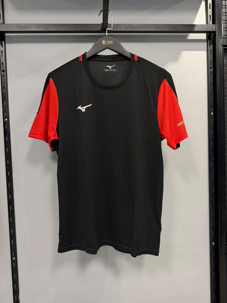 Camiseta Mizuno Dryaeroflow Masculina - Preto+Vermelho