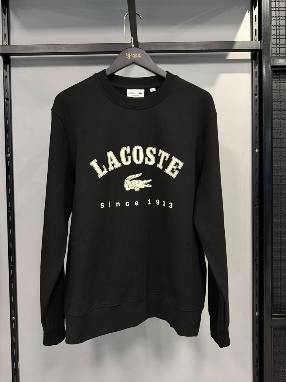 Moletom Lacoste Masculino Crewneck Classic College Preto