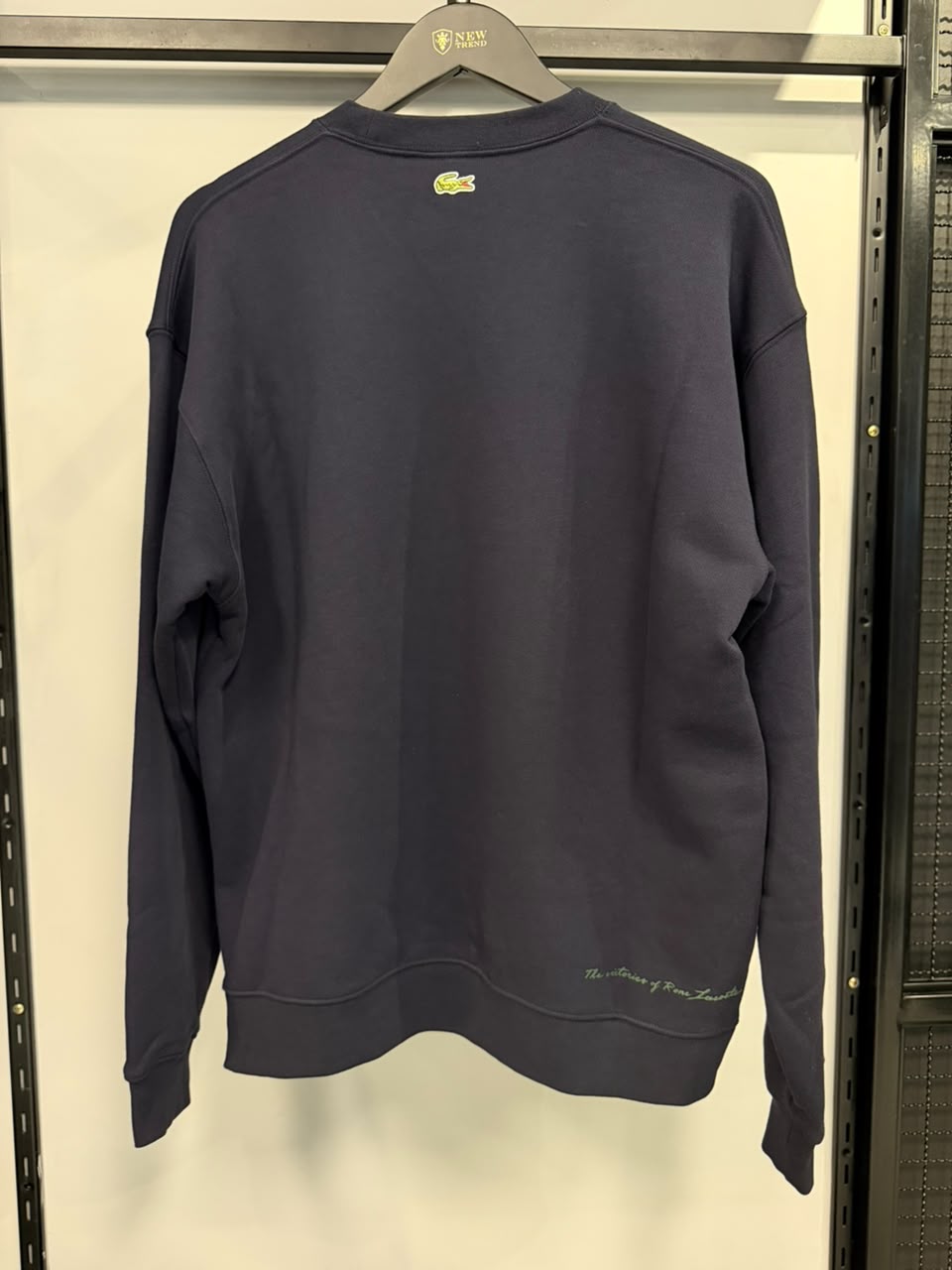 Moletom Lacoste Masculino Gola Careca Estampa Fra-27 Azul Marinho foto 3